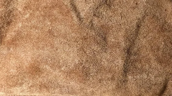 Béžový Hnědý Samet Detailní Záběr Sametová Textura Tkaniny Nesrovnalosti Příval — Stock fotografie