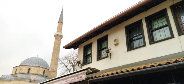 Sarajewo Bośnia Hercegowina Marca 2020 Stary Budynek Handlowy Stylu Tureckim — Zdjęcie stockowe