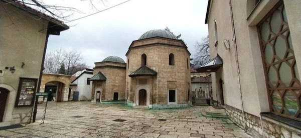 Sarajewo Bośnia Hercegowina Marca 2020 Meczety Haremy Atrakcje Turystyczne Sarajewa — Zdjęcie stockowe