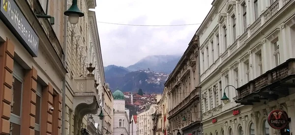 Сараєво Боснія Герцеговина Березня 2020 Року Висоти Горі Звідки Сербські — стокове фото