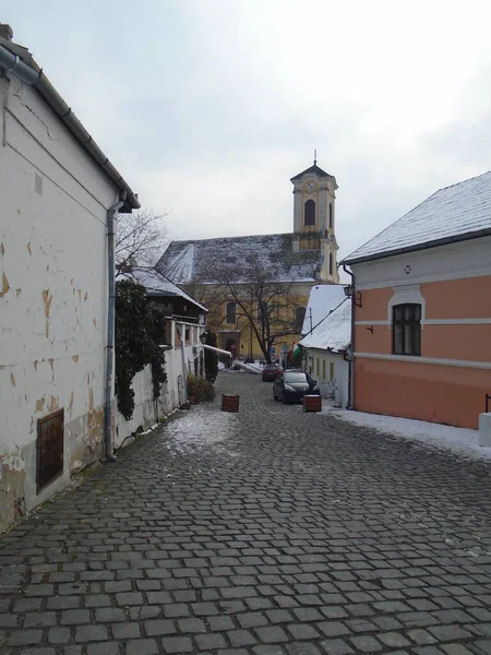 Szentendre Budapest Ungern Mars 2020 Gamla Gator Saint Endre Szentendre — Stockfoto