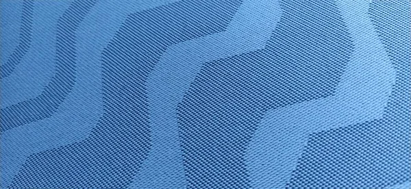 Curvas Azules Abstractas Sobre Fondo Gris Textura Tela Líneas Anchas — Foto de Stock