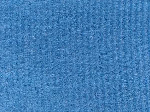Close Striped Fabric Raised Printing Vertical Stripes Blue Microfiber Sponge — Stock Photo, Image