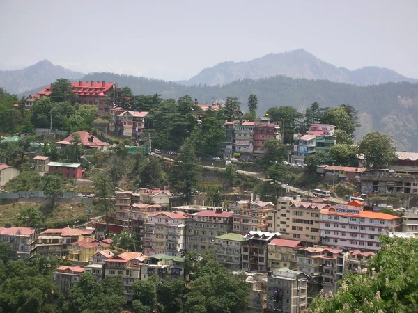 Una Piccola Città Collinare India — Foto Stock