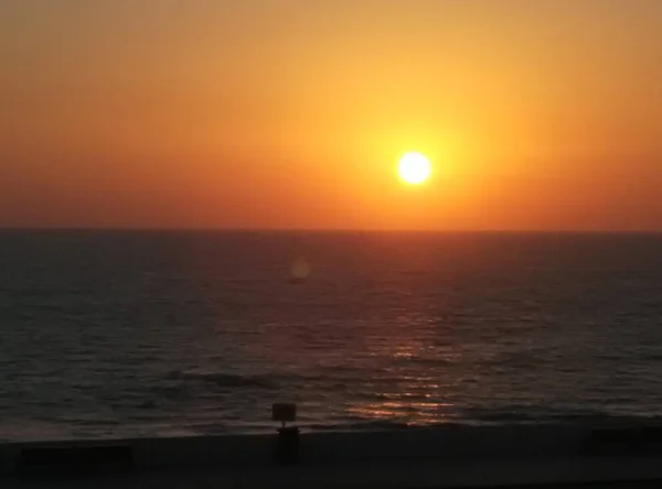 Horizonte Durante Tarde Mar — Foto de Stock