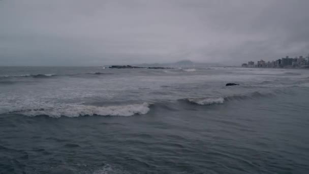 Море Небо Погана Погода Океані — стокове відео