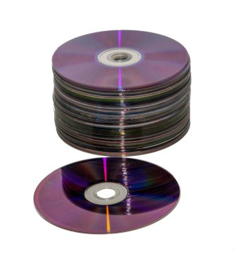 Beyaz izole arka plan üzerinde Yuvarlak Cd