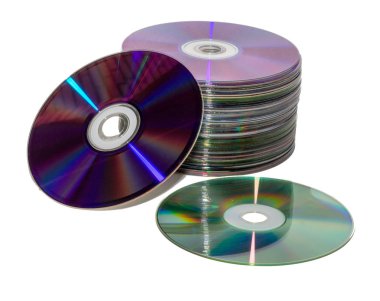 Beyaz izole arka plan üzerinde Yuvarlak Cd