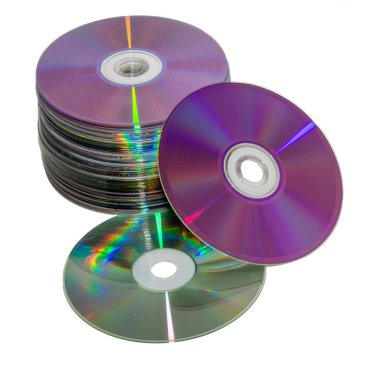 Beyaz izole arka plan üzerinde Yuvarlak Cd