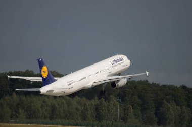 Havaalanı veya yakınında uçak.