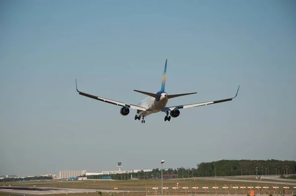 Avião Aeroporto Perto Dele — Fotografia de Stock