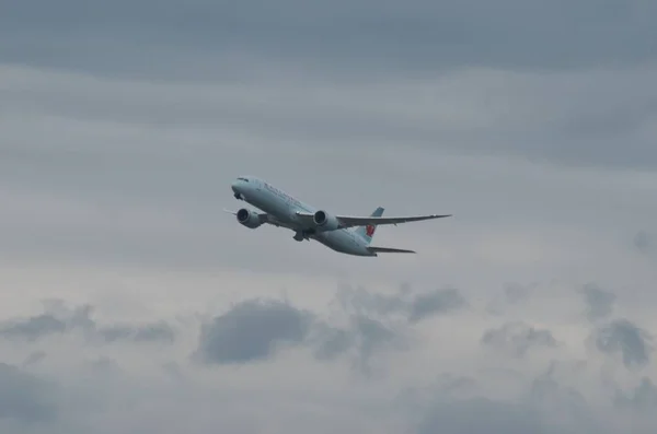 Flugzeug Oder Der Nähe Des Flughafens — Stockfoto