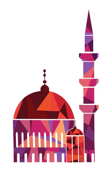 Istanbul Silhouette Moskén Illustrerar — Stock vektor
