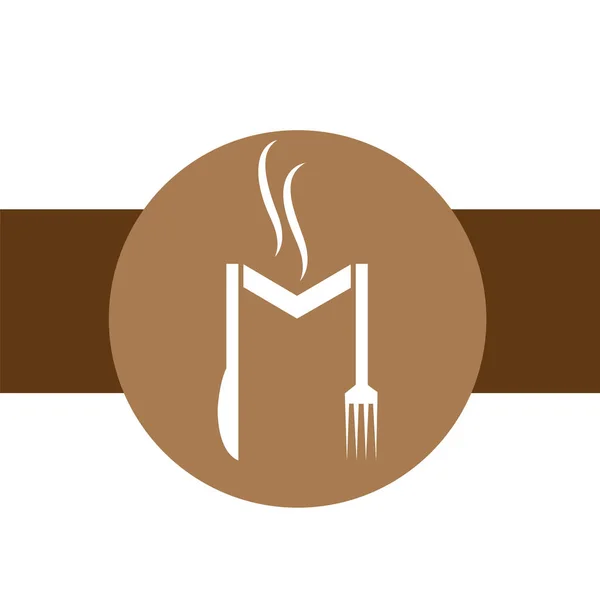 Étterem Menü Ikonszimbólum — Stock Vector