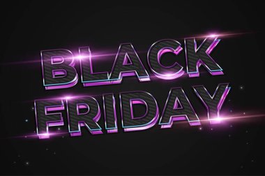 Renkli Canlı Metin ile Kara Cuma Satış Etiketi. Satış afişleri, posterler, kartlar için tasarım ögesi