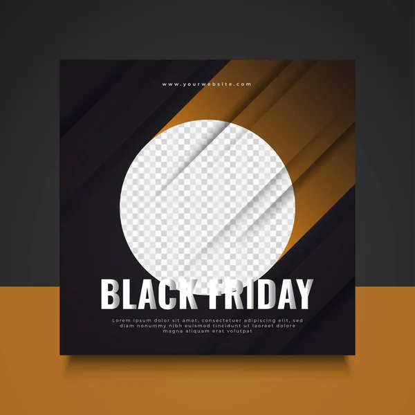 Bannière Vente Black Friday Avec Dégradé Relief Dans Concept Abstrait — Image vectorielle