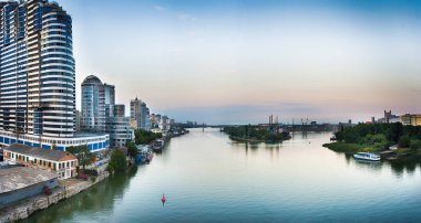 Don nehri üzerindeki köprü. Rostov-on-Don. Rusya