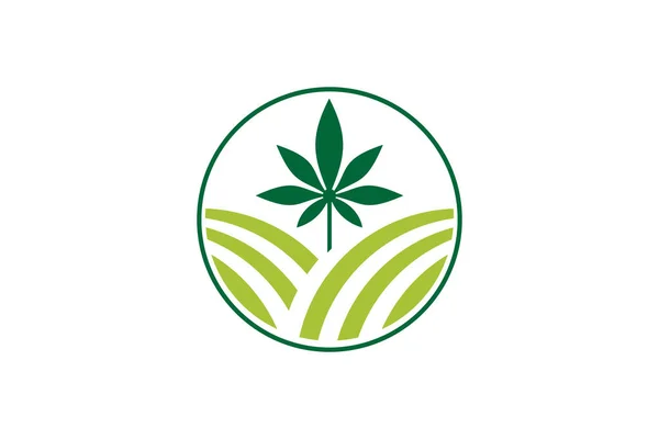 Agricultura Agricultura Con Tractor Con Cultivador Arado Diseño Logotipo Agronegocios — Vector de stock