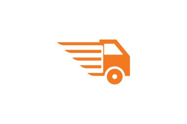 van kargo kamyon lojistik ekspres logo simgesi vektör şablonu, Hızlı Teslimat Logo Şablon tasarım vektör, Amblem, Tasarım Kavramı, Yaratıcı Sembol, Simge, Teslimat şirket logosu. Hızlı araba.