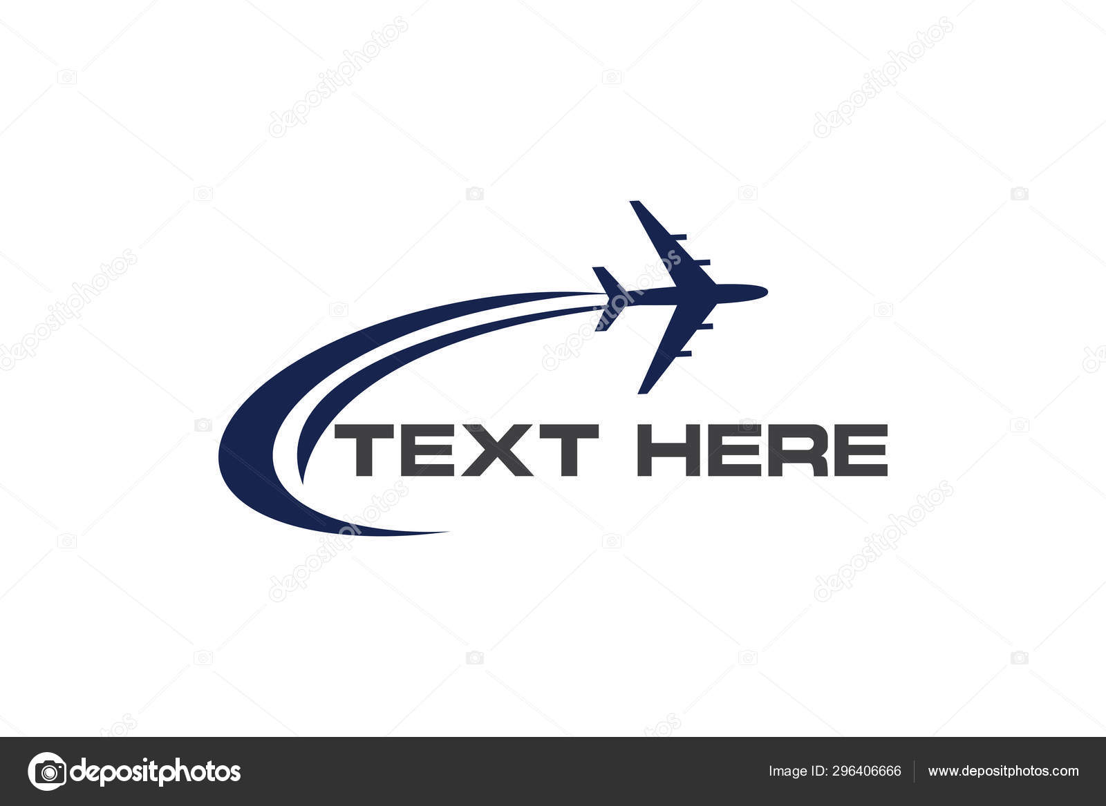 Free: Airplane company logo traveling logo vector image - nohat.cc