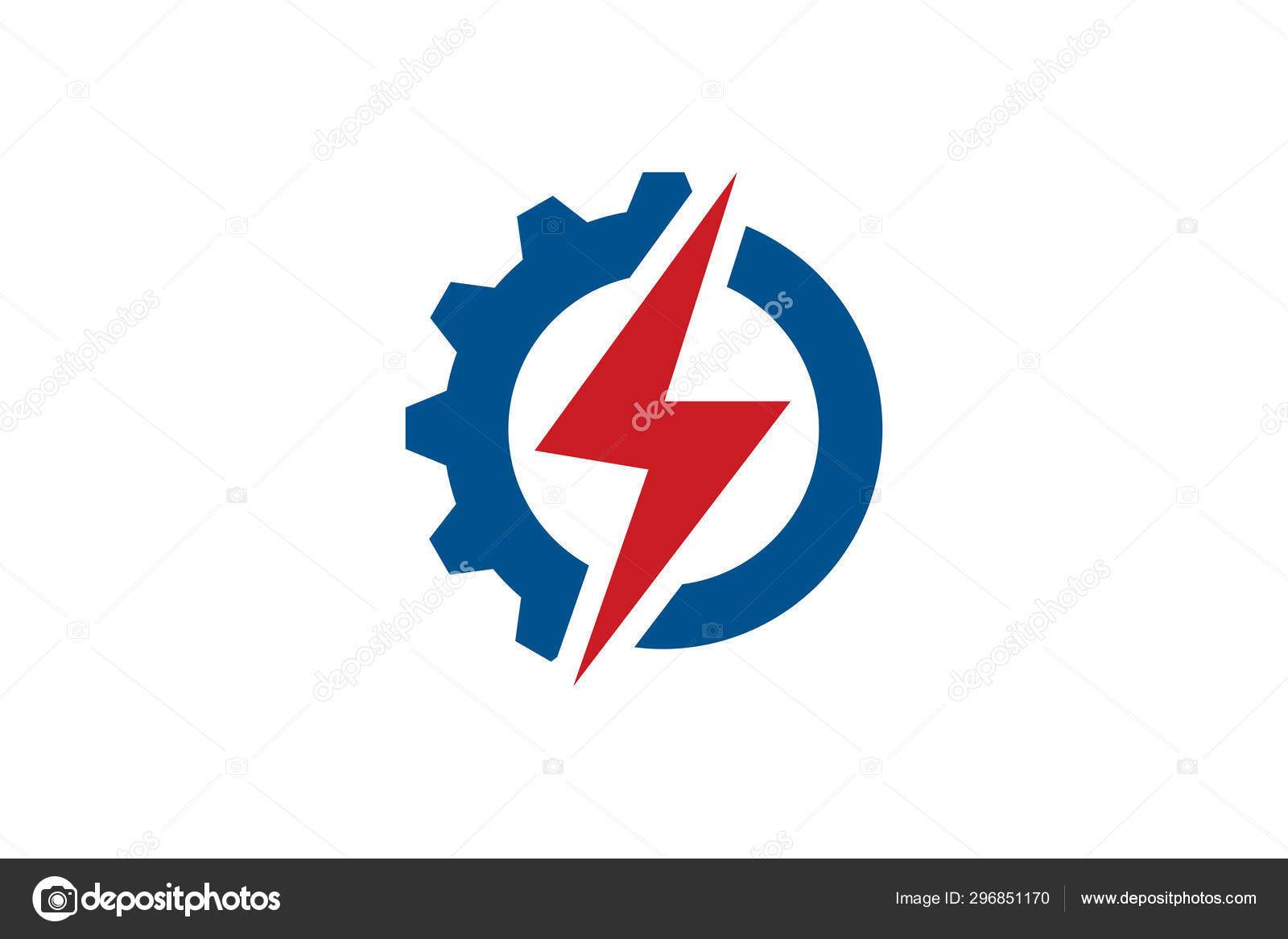 Electric Vector Lightning Icon Logo Symbols Energy Current Symbol