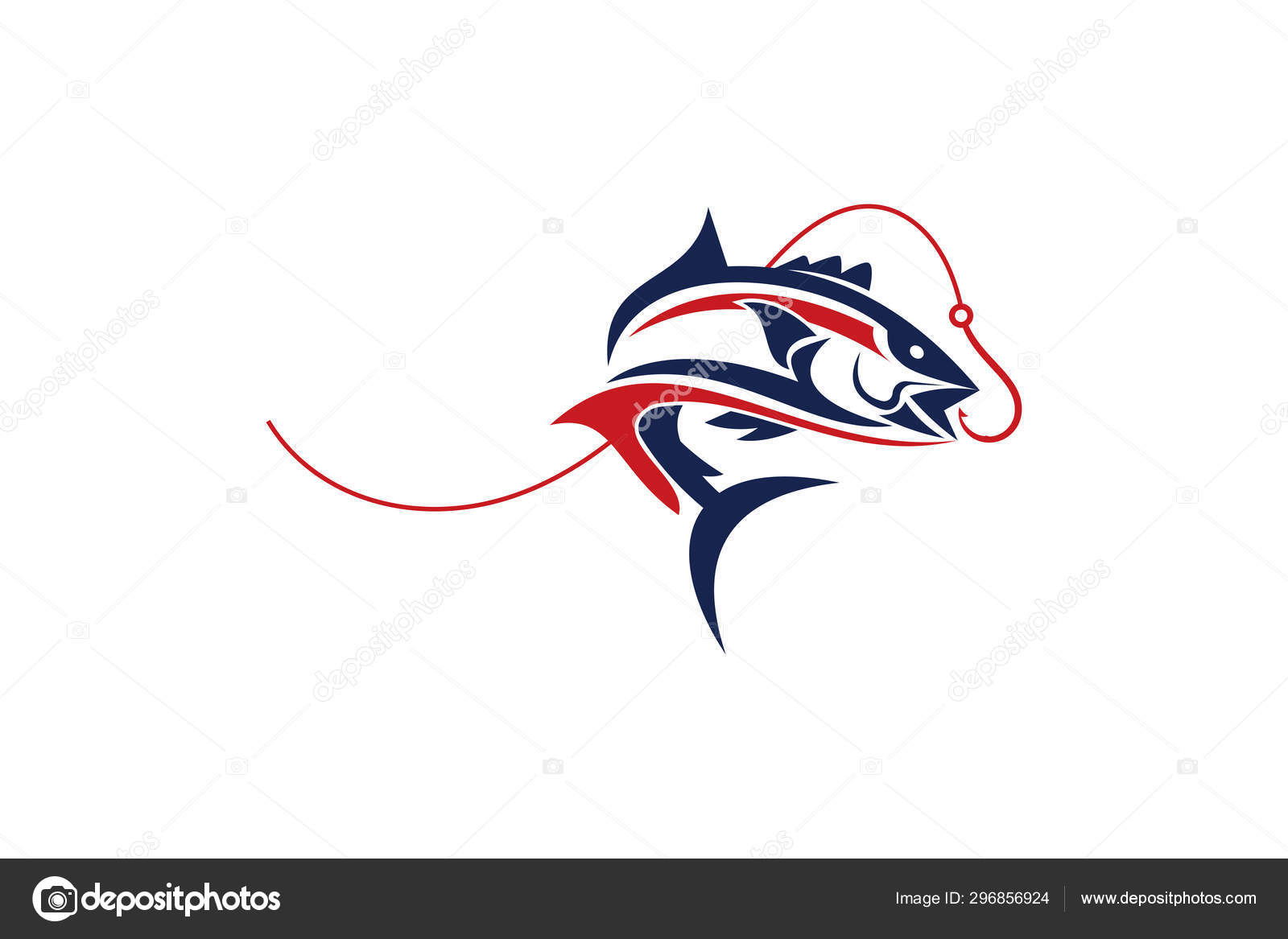 Download Fishing Logo Template Fishing Logo Icon Unique Fishing Related Logo Vector Image By C Billah99 Vector Stock 296856924