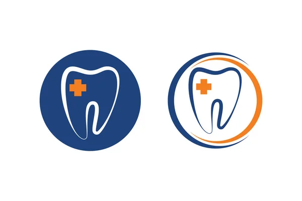 Шаблон Логотипа Стоматологической Клиники Вектор Дизайна Логотипа Стоматологической Помощи Векторный — стоковый вектор