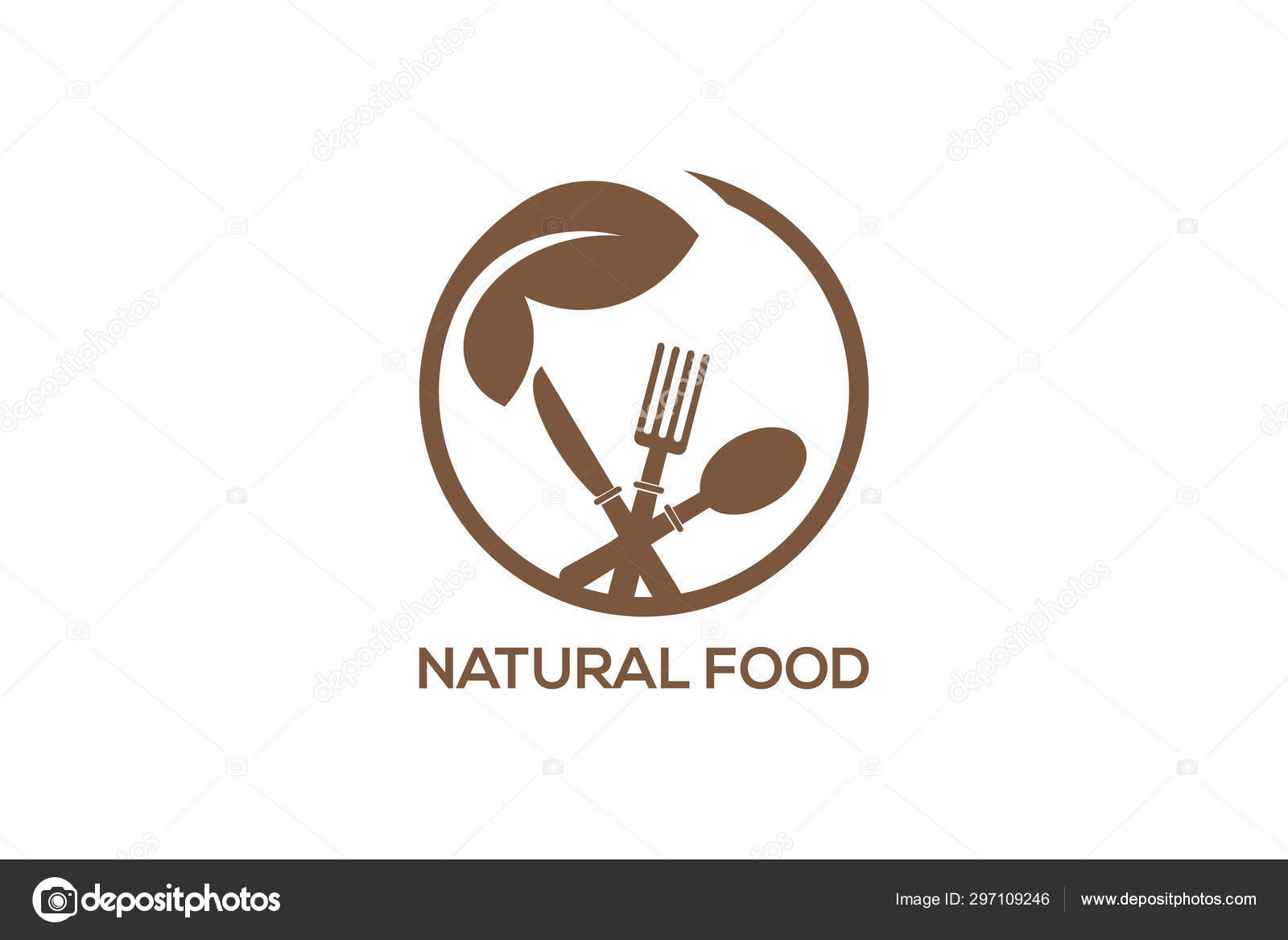 Healthy Food Logo Template Organic Food Logo Design Vector Healthy Stock Vector Image By C Billah99