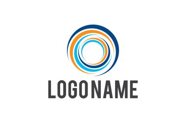 Spiral tasarım logosu. Yuvarlak logo tasarımı. Yaratıcı logo. Web logosu. Renkli logo. Vektör soyut daire girdap logo tasarım elemanları. Origami kağıt stili, Maori sembolü, spiral şekil bazlı, soyut renkli girdap illüstrasyon, logo tasarımı, Soyut logo