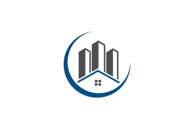 gayrimenkul vektör logo tasarımı, eko gayrimenkul logosu, Ağaç gayrimenkul logosu ile, bina logo tasarımı, gayrimenkul vektör logo şablonu, Logo bir özellik için, Soyut ev logosu, Gökdelenler, ev veya ev logosu tasarımı ile Bina Emlak Logosu,