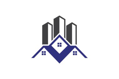 gayrimenkul vektör logo tasarımı, eko gayrimenkul logosu, Ağaç gayrimenkul logosu ile, bina logo tasarımı, gayrimenkul vektör logo şablonu, Logo bir özellik için, Soyut ev logosu, Gökdelenler, ev veya ev logosu tasarımı ile Bina Emlak Logosu,