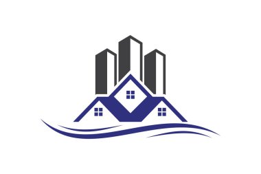 gayrimenkul vektör logo tasarımı, eko gayrimenkul logosu, Ağaç gayrimenkul logosu ile, bina logo tasarımı, gayrimenkul vektör logo şablonu, Logo bir özellik için, Soyut ev logosu, Gökdelenler, ev veya ev logosu tasarımı ile Bina Emlak Logosu,
