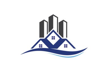 gayrimenkul vektör logo tasarımı, eko gayrimenkul logosu, Ağaç gayrimenkul logosu ile, bina logo tasarımı, gayrimenkul vektör logo şablonu, Logo bir özellik için, Soyut ev logosu, Gökdelenler, ev veya ev logosu tasarımı ile Bina Emlak Logosu,