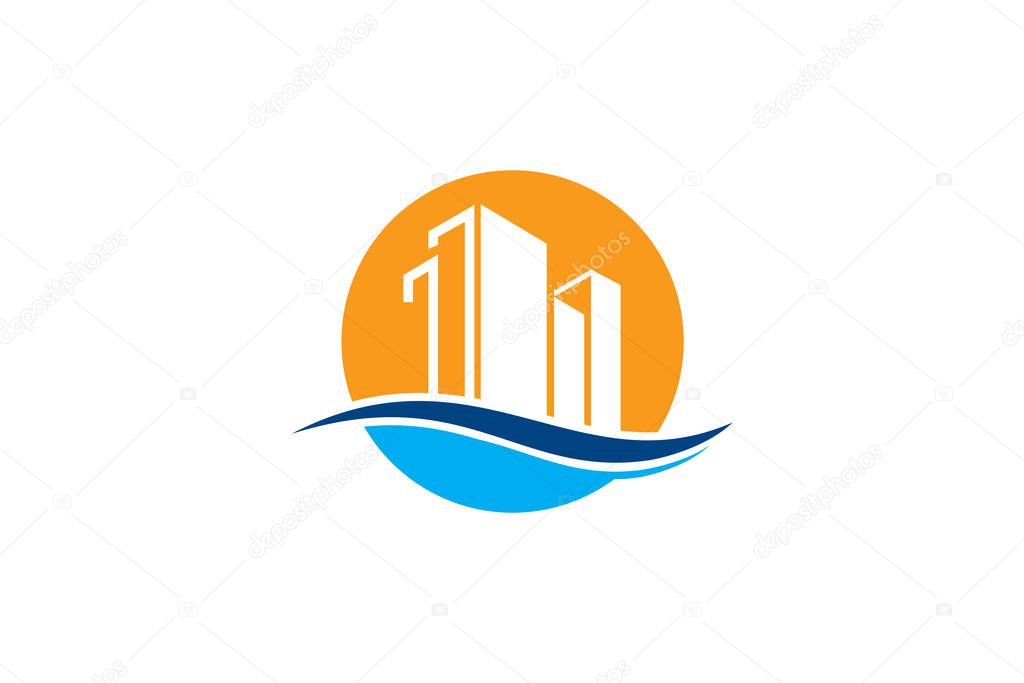 Real estate vector logo design, eco real estate logo, Tree with real estate logo,  building  logo design,  real estate vector logo template, Logo for a property, Abstract home logo, Building Estate Logo with Skyscrapers, house or home  logo design,
