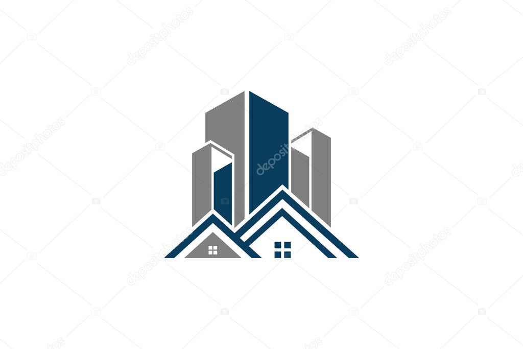 Real estate vector logo design, eco real estate logo, Tree with real estate logo,  building  logo design,  real estate vector logo template, Logo for a property, Abstract home logo, Building Estate Logo with Skyscrapers, house or home  logo design,
