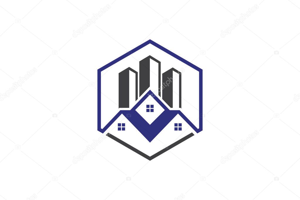 Real estate vector logo design, eco real estate logo, Tree with real estate logo,  building  logo design,  real estate vector logo template, Logo for a property, Abstract home logo, Building Estate Logo with Skyscrapers, house or home  logo design,