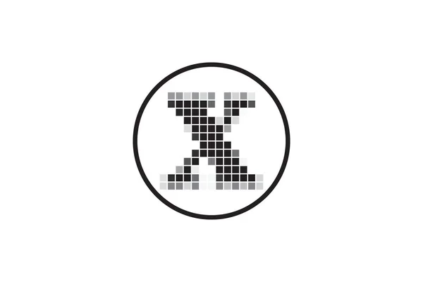 Xレターピクセルモーションロゴデザイン スクエアピクセルXレターベクトルロゴデザイン 文字Xピクセルロゴデザイン要素 抽象モダンXピクセル初期ロゴデザインベクトルテンプレート モダンPix ロゴテンプレートベクトル — ストックベクタ