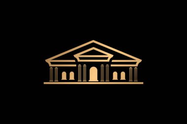 Lüks Emlak Logosu, Soyut Binalar Logo tasarımı, Benzersiz tasarım gayrimenkul logo şablonu