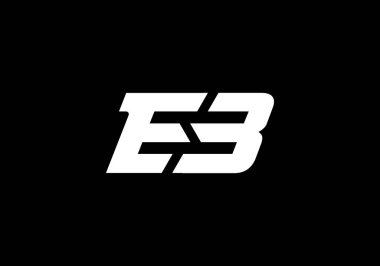 İlk Monogram E B Logo Tasarım Vektör Şablonu. E B Harfi Logo Tasarımı