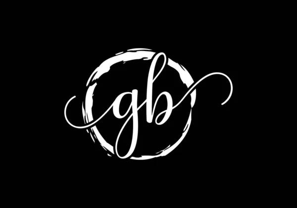 初始字母表Gb标志设计矢量模板 Gb字母标志设计 — 图库矢量图片