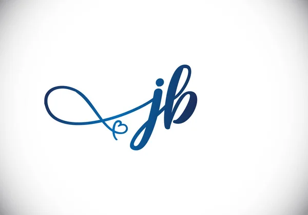 Baş Monogram Harf Logo Tasarım Vektör Şablonu Harf Logo Tasarımı — Stok Vektör