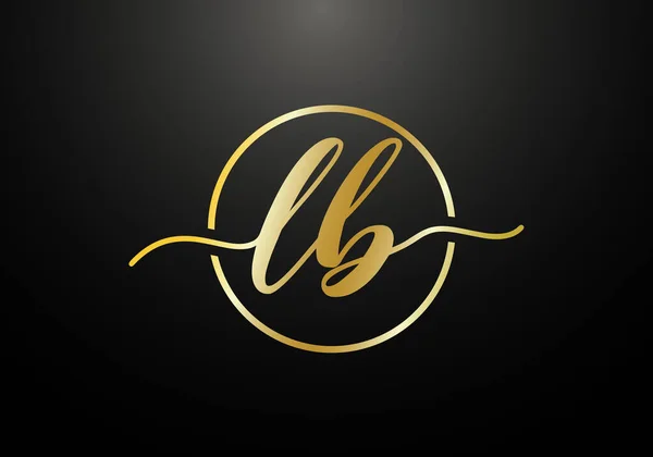 Monogram Harf Logo Tasarım Vektör Şablonu Harfi Logo Tasarımı — Stok Vektör