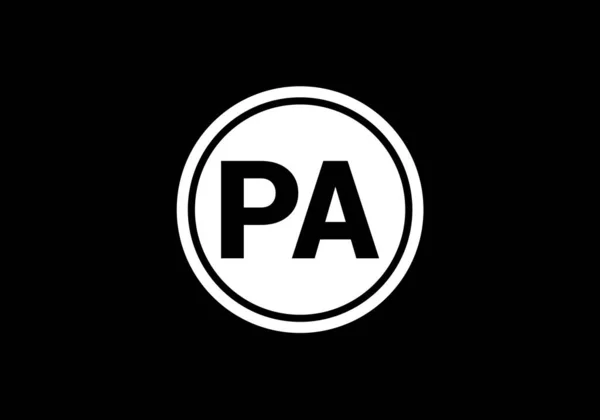 首字母P A标志设计向量模板 P字母标识设计 — 图库矢量图片