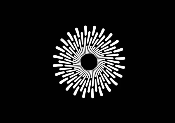 抽象创意太阳标志设计 夏日太阳标志 太阳爆裂图标符号 — 图库矢量图片