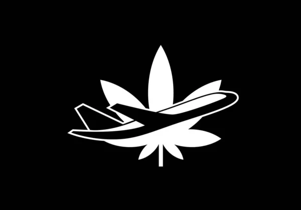 List Lotniczy Logo Logo Lotnictwa Latający Symbol Ikona Lotu — Wektor stockowy