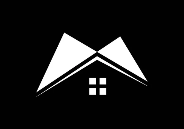不動産ベクトルロゴデザイン 建物のロゴデザイン 不動産ベクトルロゴテンプレート プロパティのロゴ アブストラクトホームロゴ — ストックベクタ