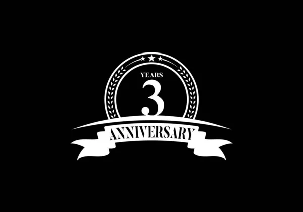 Anniversary Logo Template Vector Design Birthday Celebration Design Booklet Leaflet — Stock Vector