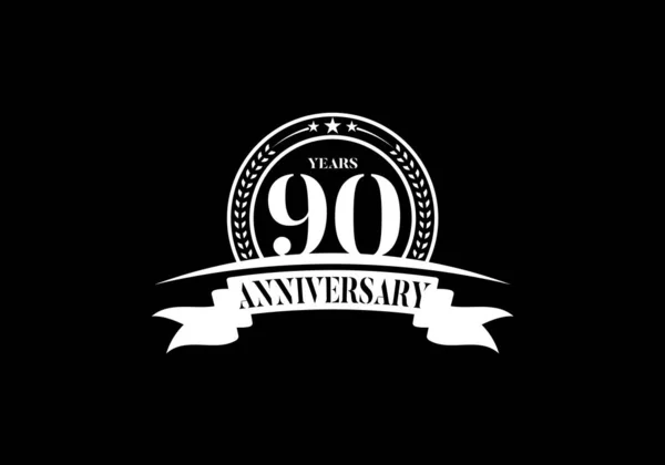 Επέτειος Λογότυπο Πρότυπο Σχεδιασμός Διάνυσμα Εορτασμός Γενεθλίων Σχεδιασμός Για Φυλλάδιο — Διανυσματικό Αρχείο