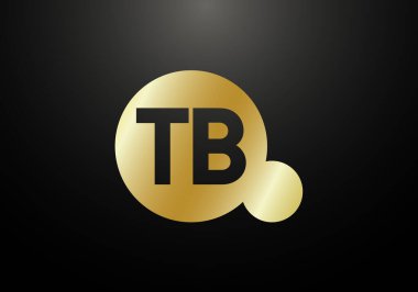 İlk Monogram Harf T B Logo Tasarım Vektör Şablonu. T B Harfi Logo Tasarımı