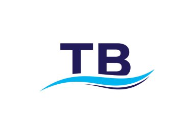 İlk Monogram Harf T B Logo Tasarım Vektör Şablonu. T B Harfi Logo Tasarımı